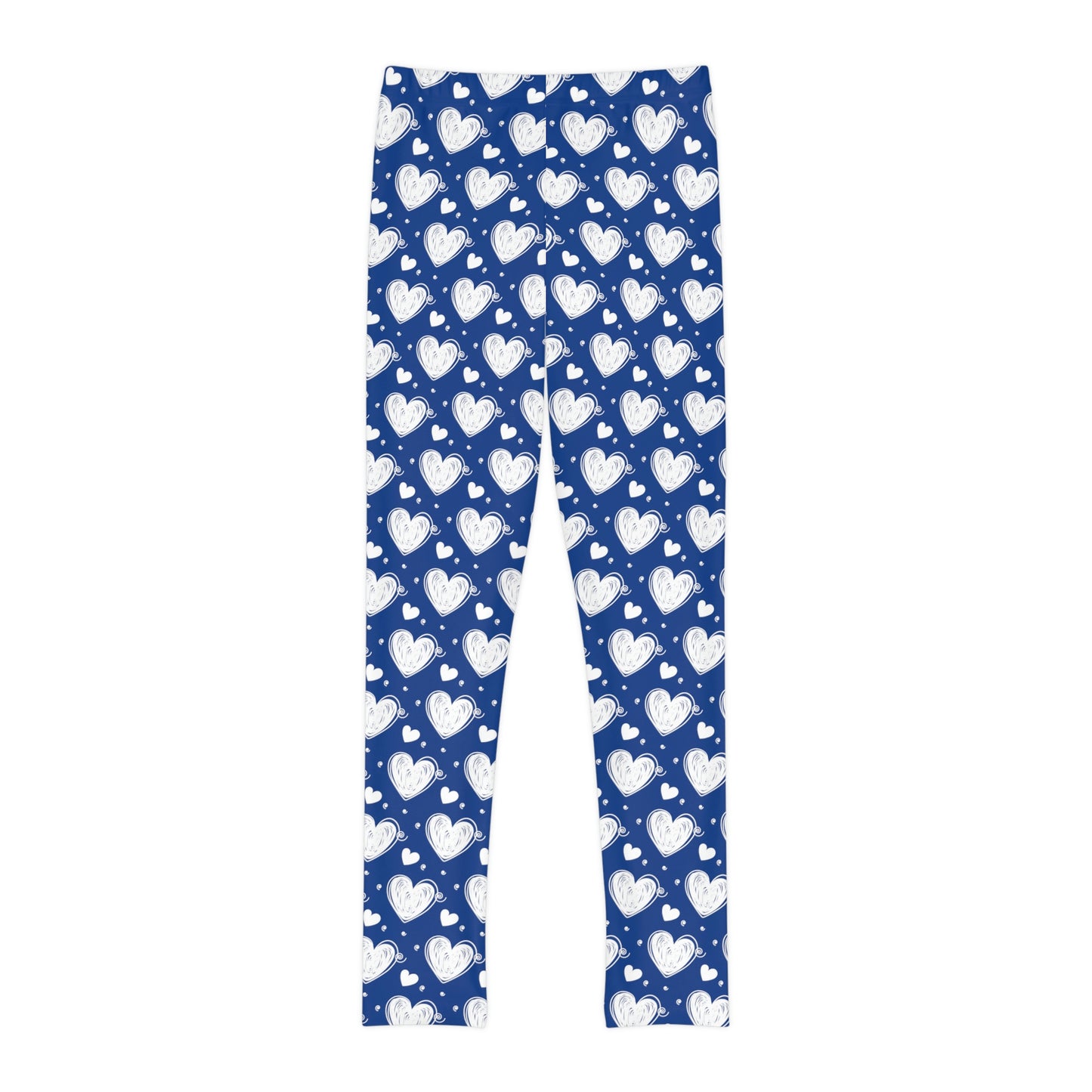Valentine Youth Leggings, One of a Kind Gift - Unique Workout Activewear tights for kids fitness, Daughter, Niece Christmas Gifts
