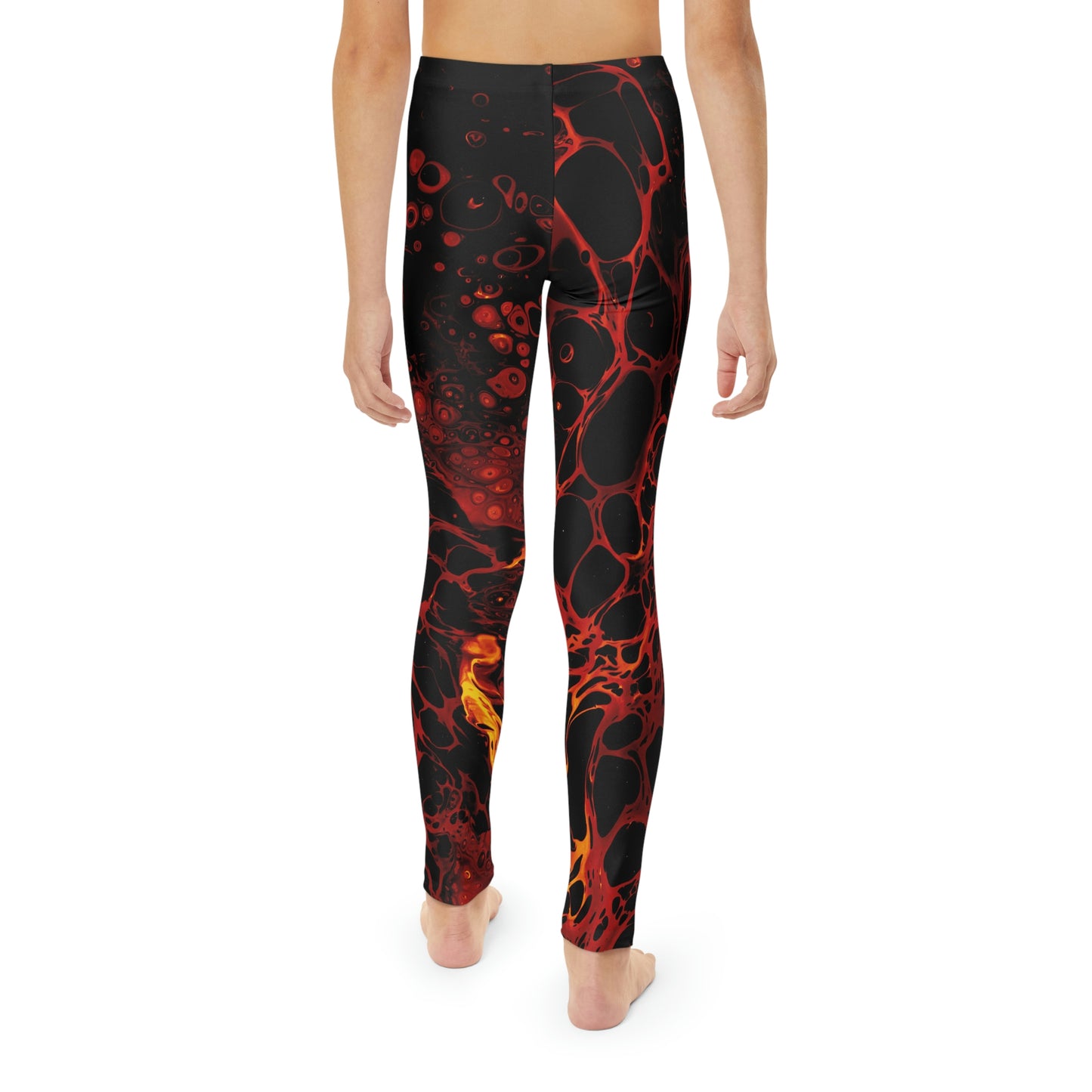 Lava Cute Summer Youth Leggings, One of a Kind Gift - Workout Activewear tights for kids, Granddaughter, Niece Christmas Gift