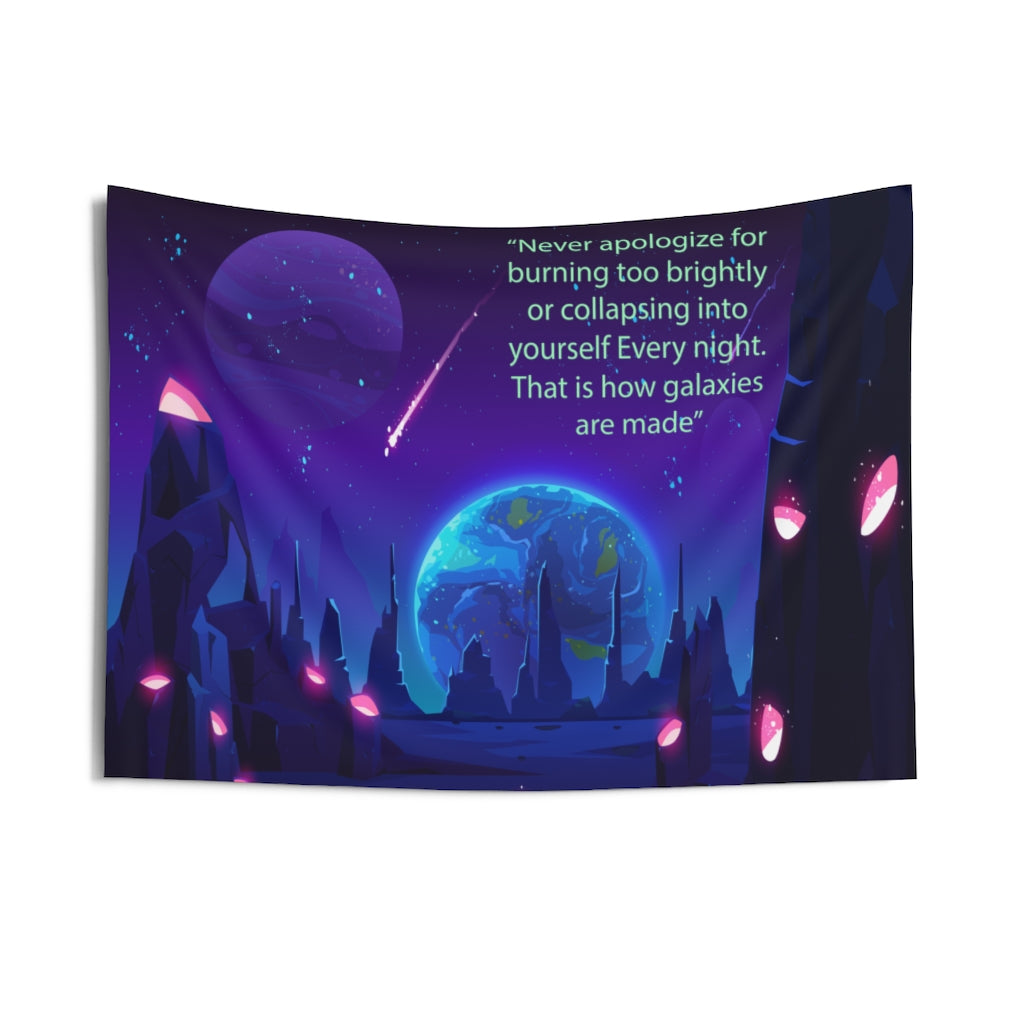 Moon Phase  Tapestry Contemporary Home Decor . Galaxy Wall Hanging Art for Baby Nursery, Dorm room, Coastal Home . Housewarming Gift