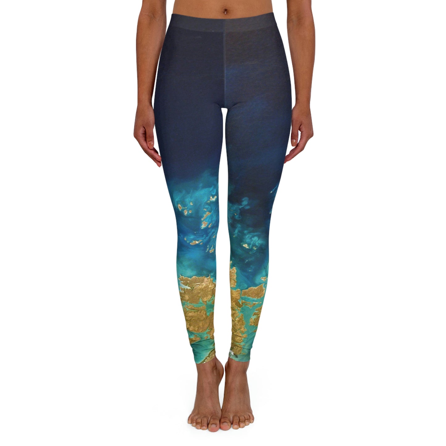 Cute Earth Abstract Womens One of a Kind Gift - Unique Workout Activewear tights for Wife, Best Friend, Mothers Day or Christmas Giftt