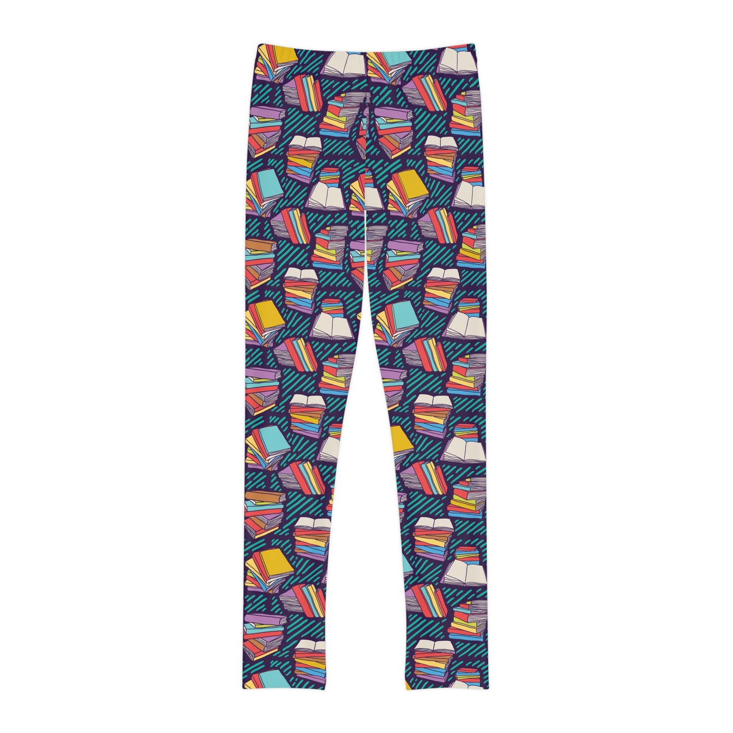 Book Lovers Youth Leggings, One of a Kind Gift - Unique Workout Activewear tights for kids Fitness , Daughter, Niece Christmas Gift
