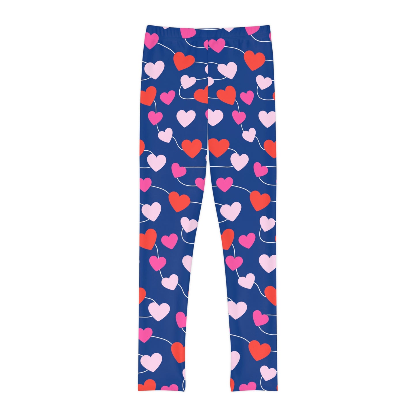 Valentine Youth Leggings, One of a Kind Gift - Unique Workout Activewear tights for kids fitness, Daughter, Niece Christmas Gifts