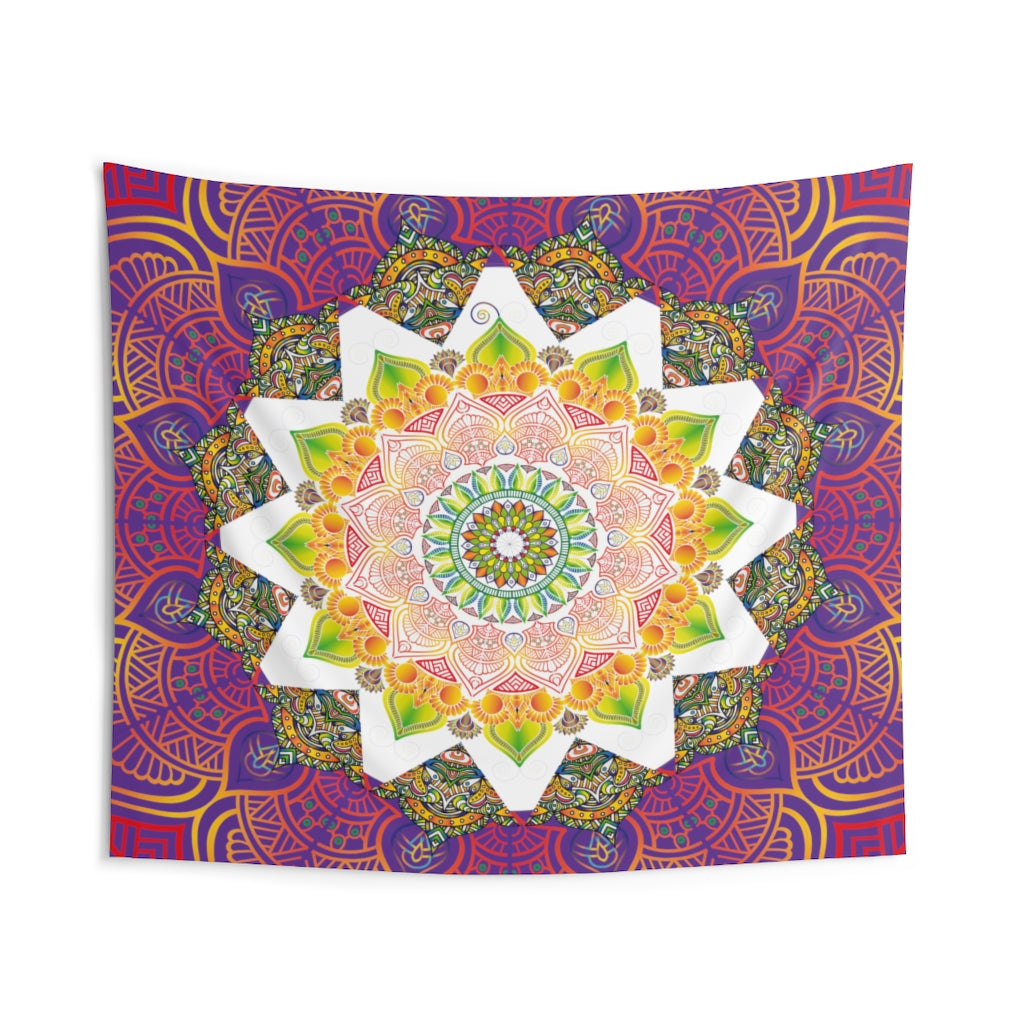Indian Tapestry for Contemporary Home Decor . Inspirational Wall Hanging Art for Baby Nursery, Dorm room, Coastal Home . Housewarming Gift