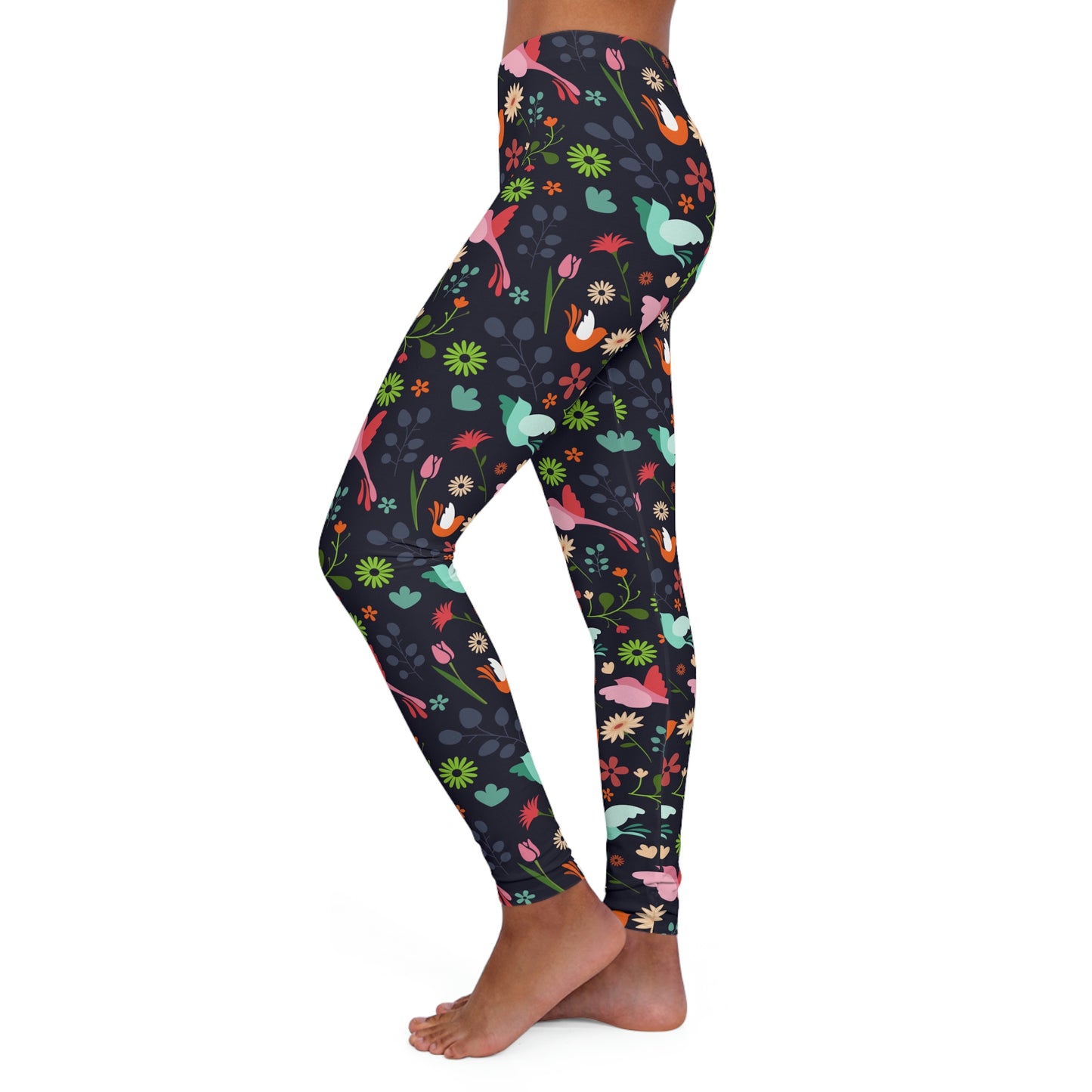 Hummingbird Safari Animal Kingdom Women Leggings . One of a Kind Workout Activewear tights for Mothers Day, Girlfriend, Gift for Her
