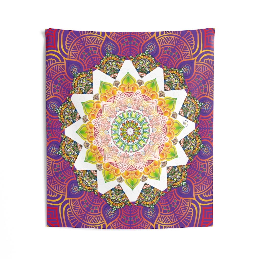 Indian Tapestry for Contemporary Home Decor . Inspirational Wall Hanging Art for Baby Nursery, Dorm room, Coastal Home . Housewarming Gift