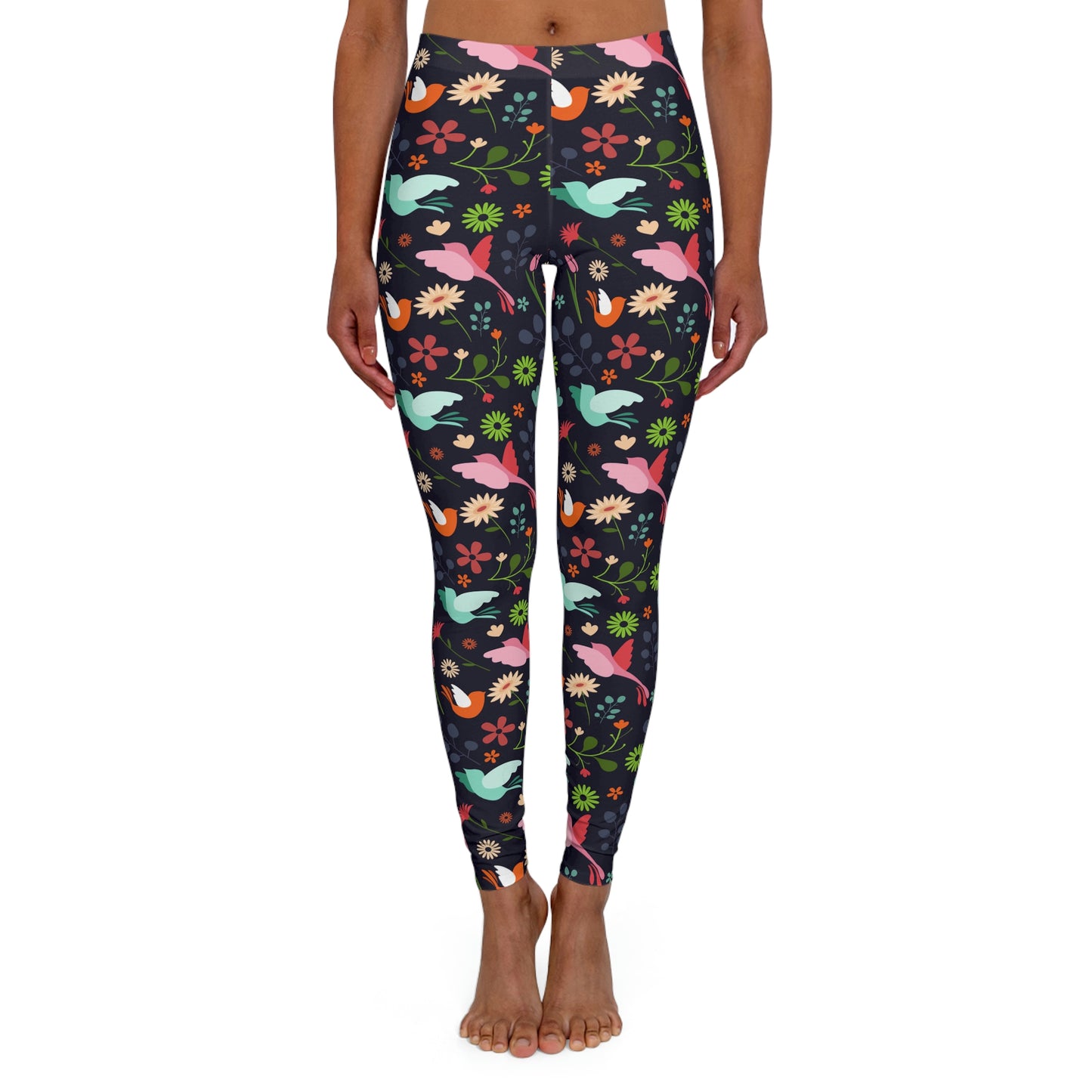 Hummingbird Safari Animal Kingdom Women Leggings . One of a Kind Workout Activewear tights for Mothers Day, Girlfriend, Gift for Her