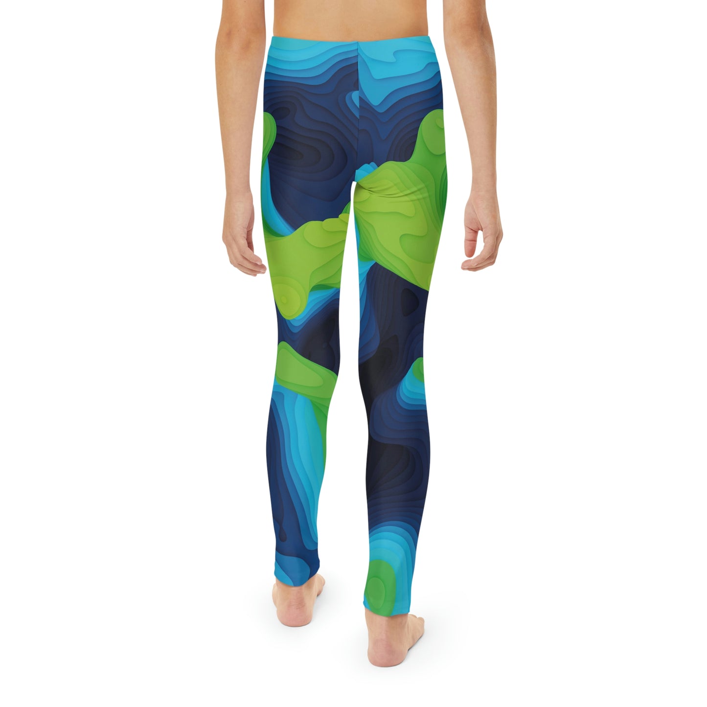 Youth Leggings, One of a Kind Gift - Unique Workout Activewear tights for a kid Fitness Enthusiast , Daughter, Niece Christmas Gift