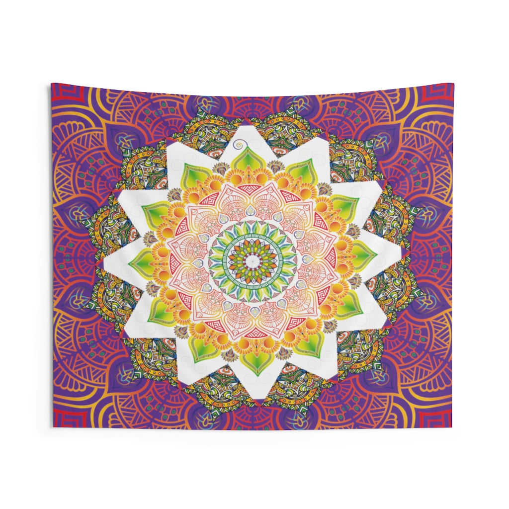 Indian Tapestry for Contemporary Home Decor . Inspirational Wall Hanging Art for Baby Nursery, Dorm room, Coastal Home . Housewarming Gift