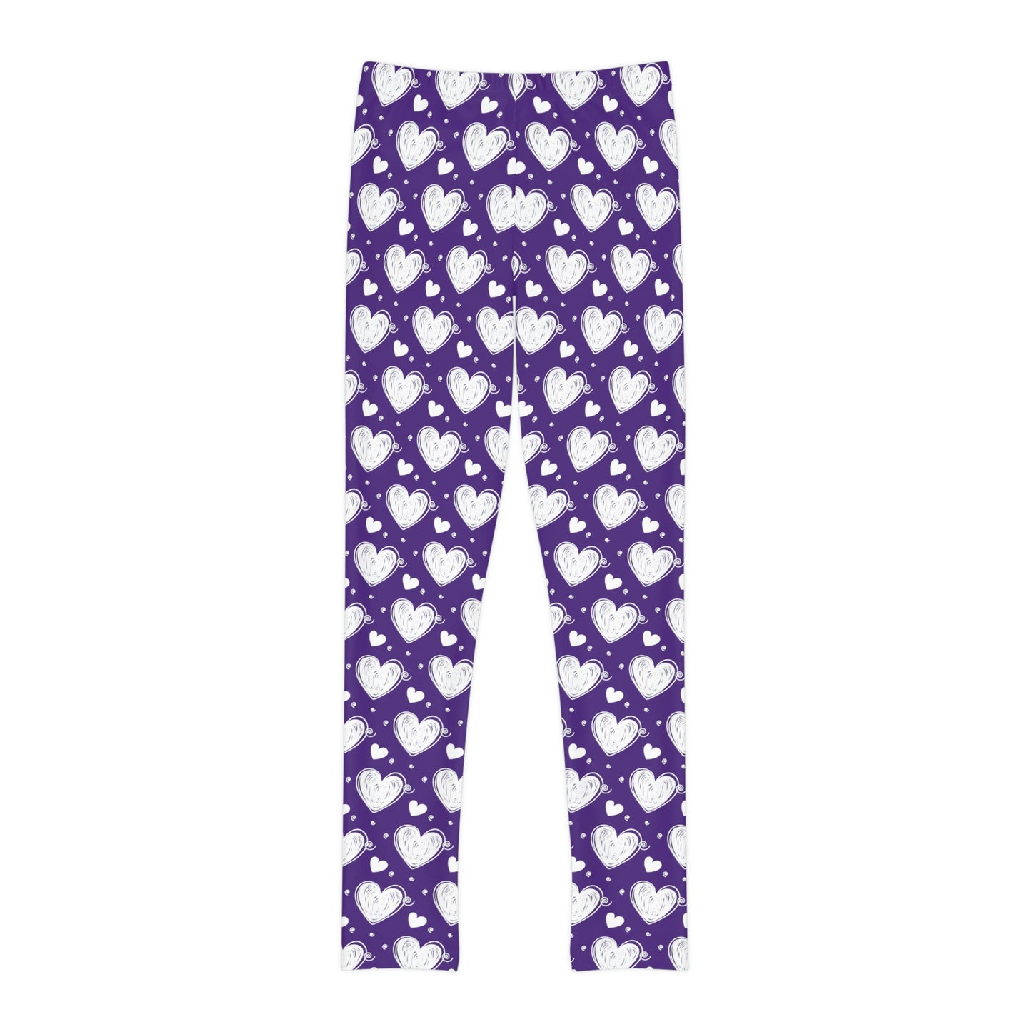 Valentine Cute Summer Youth Leggings, One of a Kind Gift - Workout Activewear tights for kids, Granddaughter, Niece Christmas Gift