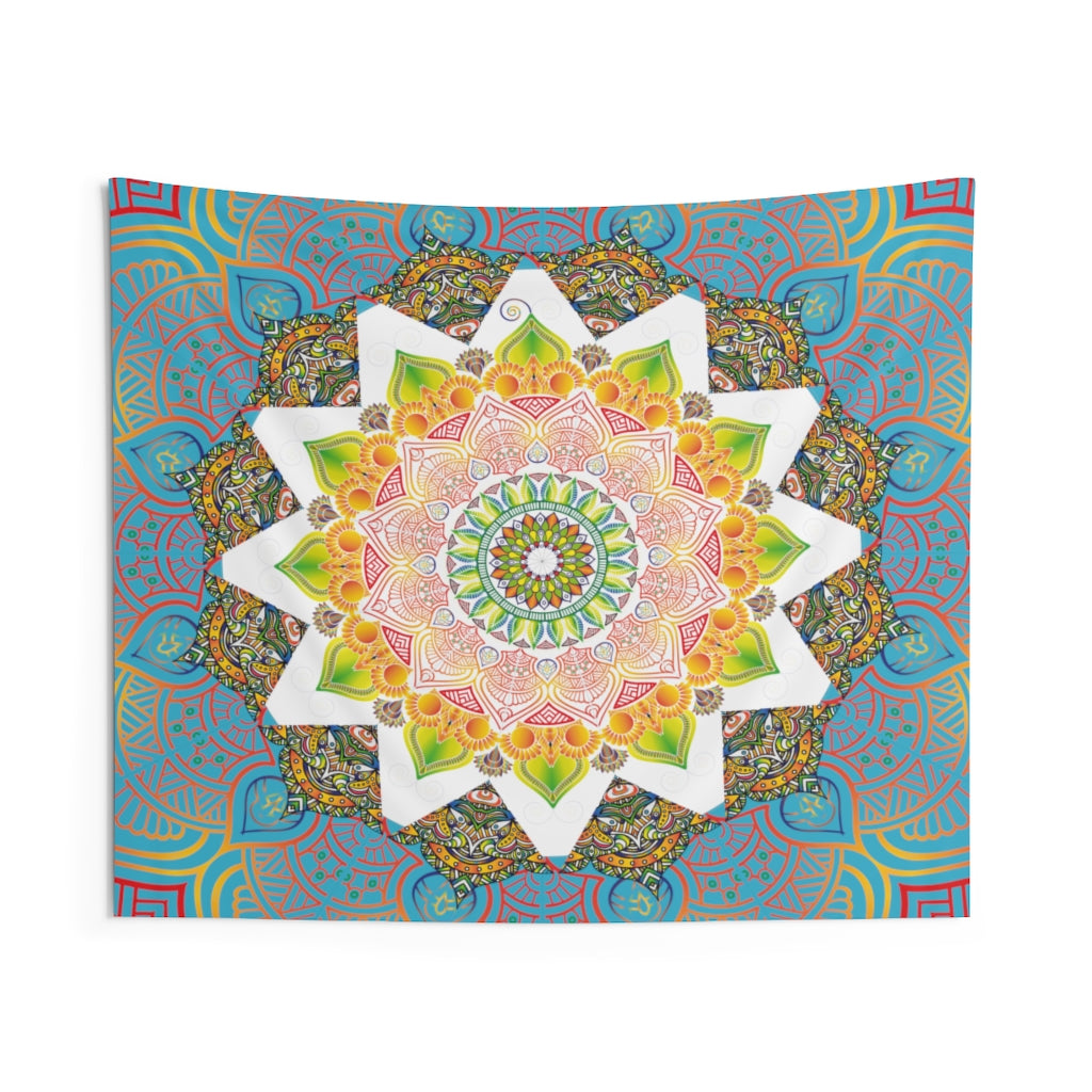 Indian Tapestry for Contemporary Home Decor . Inspirational Wall Hanging Art for Baby Nursery, Dorm room, Coastal Home . Housewarming Gift