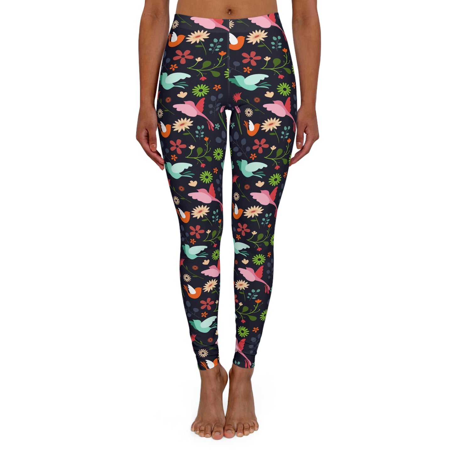 Hummingbird Safari Animal Kingdom Women Leggings . One of a Kind Workout Activewear tights for Mothers Day, Girlfriend, Gift for Her