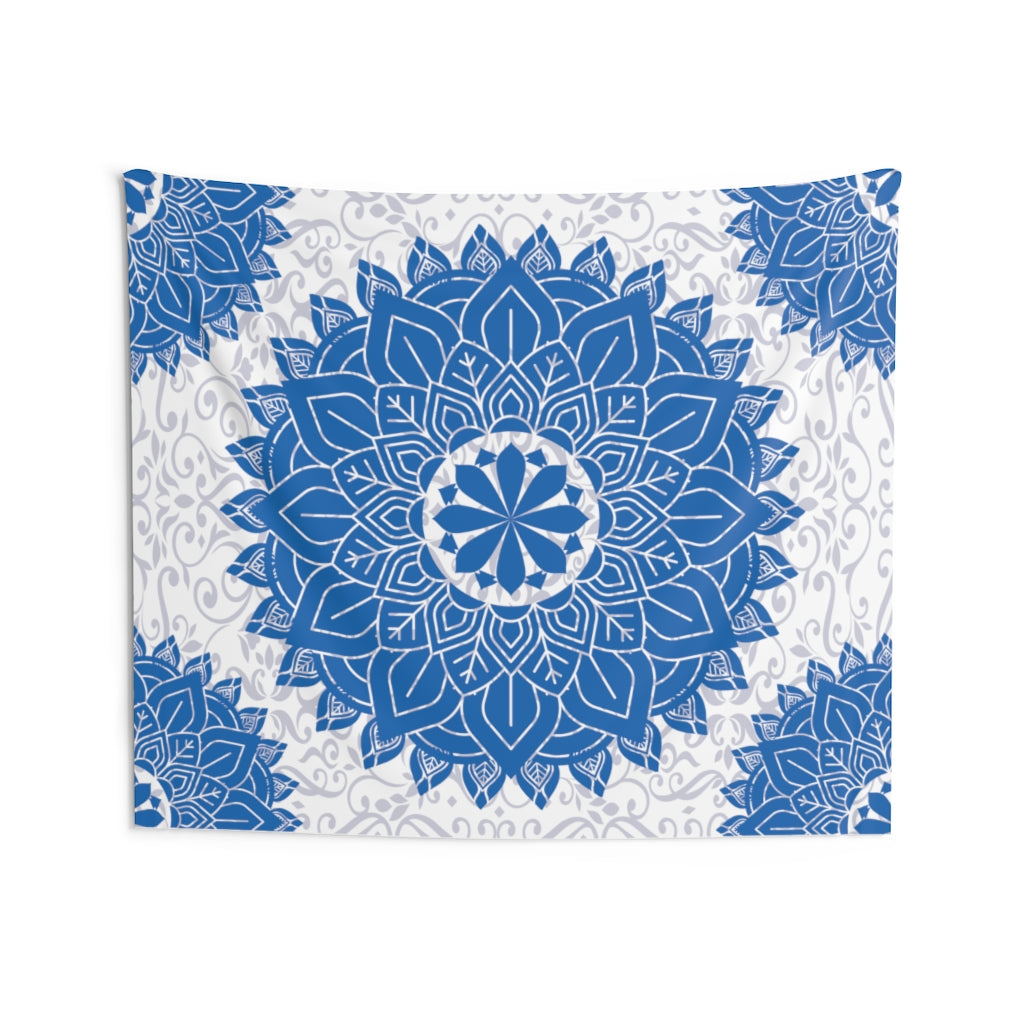 Mandala Tapestry for Contemporary Home Decor . Inspirational Wall Hanging Art for Baby Nursery, Dorm room, Coastal Home . Housewarming Gift