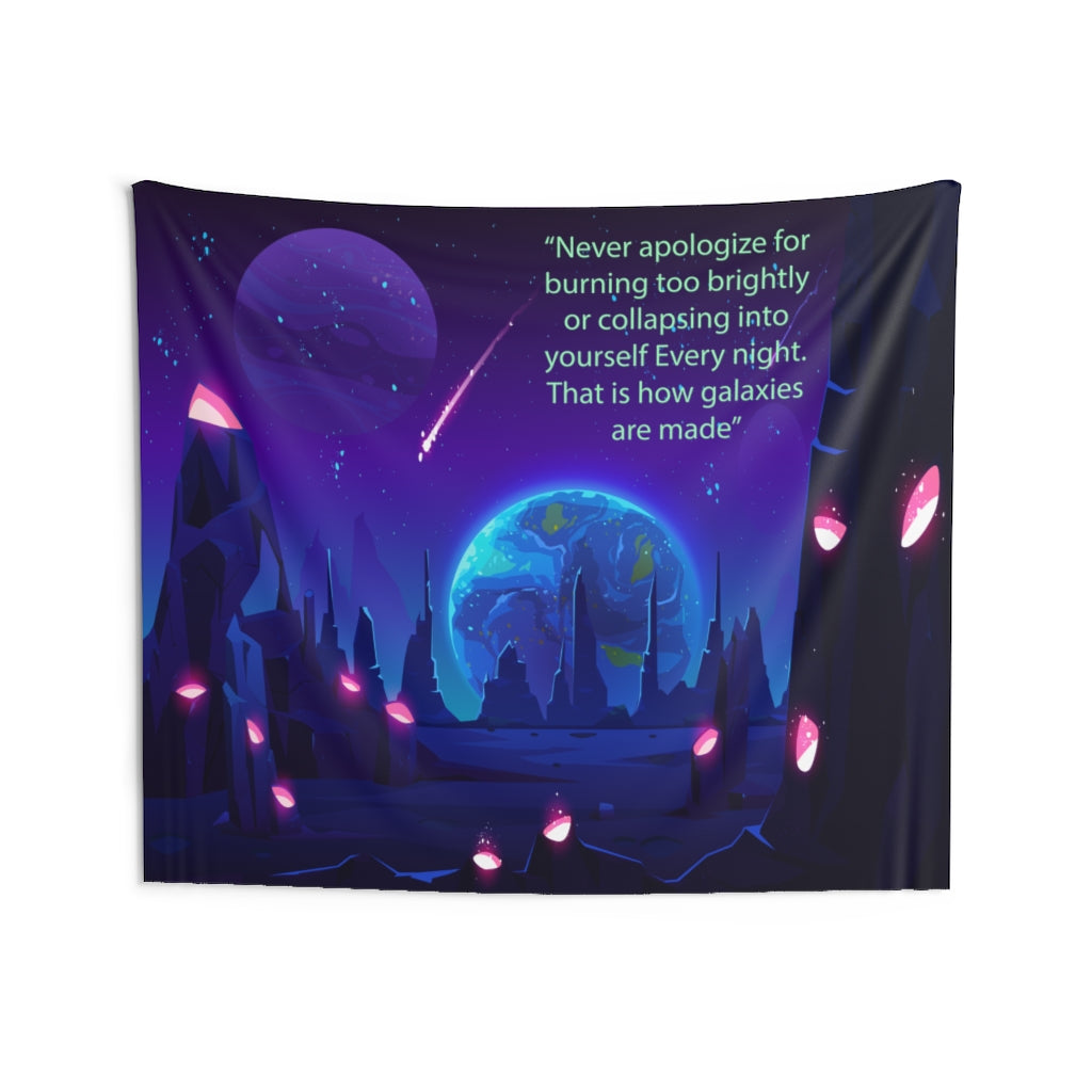 Moon Phase  Tapestry Contemporary Home Decor . Galaxy Wall Hanging Art for Baby Nursery, Dorm room, Coastal Home . Housewarming Gift