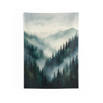 Mountain Art Tapestry Contemporary Home Decor . Galaxy Wall Hanging Art for Baby Nursery, Dorm room, Coastal Home . Housewarming Gift