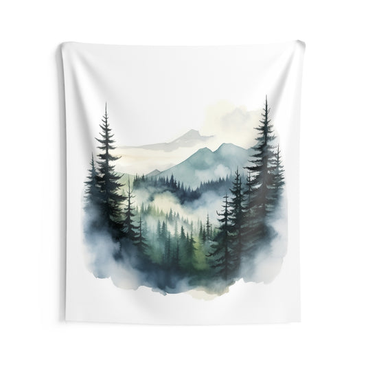 Mountain Art Tapestry Contemporary Home Decor . Galaxy Wall Hanging Art for Baby Nursery, Dorm room, Coastal Home . Housewarming Gift