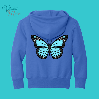 Youth Butterfly Unisex Sakura  Kawaii Frog Sweater Hoodie : Perfect Mother's Day Gift & Fall Winter Essential  .  Trendy, Blossom Style for Your Best Friend