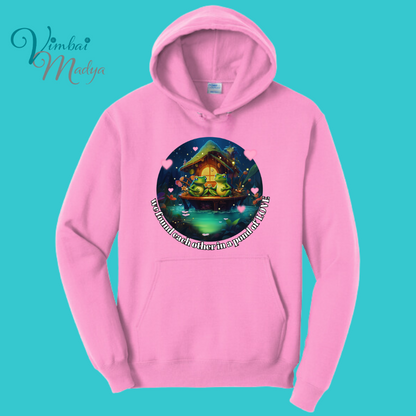 Unisex Kawaii Frog  Sweatshirt Hoodie  : Perfect Mother's Day Gift & Fall Winter Essential  .  Trendy Frog and Toad Unique Best Friend's gift