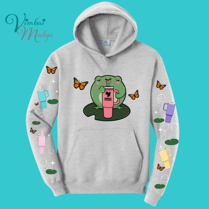 Unisex Kawaii Frog  Sweater Hoodie  : Perfect Mother's Day Gift & Fall Winter Essential  .  Trendy, Unisex Style for Your Best Friend's Wardrobe