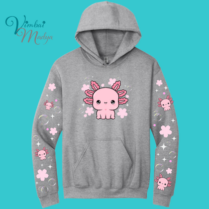 Axolotl Sweatshirt Unisex Clothing Kawaii Hoodie : Ocean, fish, beach  and Best Friend Gift . Fall Winter Essential . Gift for her