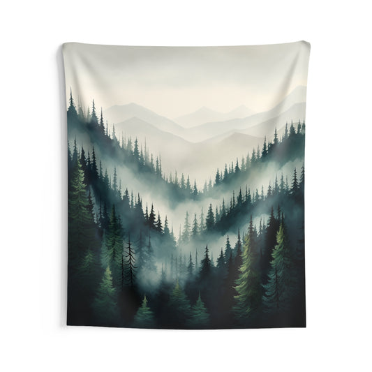 Mountain art Tapestry Contemporary Home Decor . Galaxy Wall Hanging Art for Baby Nursery, Dorm room, Coastal Home . Housewarming Gift