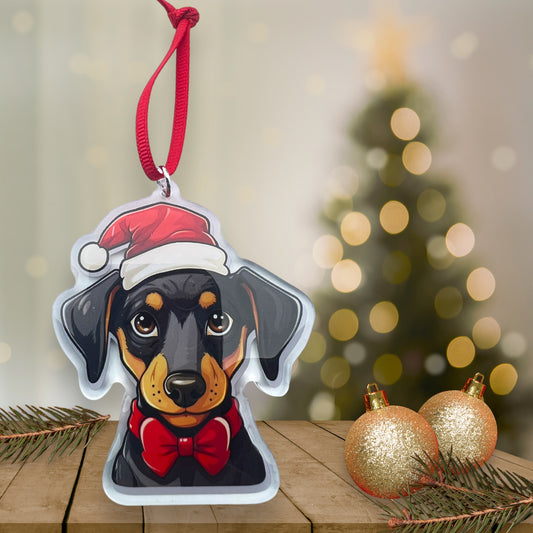 Acrylic Pet ornament, Christmas Ornament, Pet Memorial Ornament,Christmas Photo Ornament, Pet Portrait