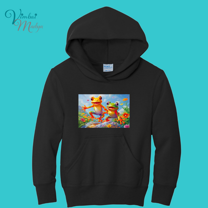 Youth Frog Mushroom Psychedelic  Kawaii Frog Sweater Hoodie :  frog and toad couples Gift  for Book lovers .Best Friend .  Fall Winter Essential
