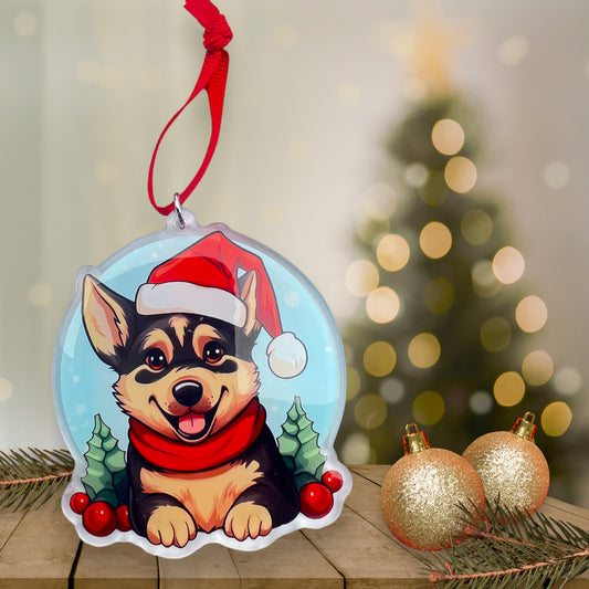 Acrylic Pet ornament, Christmas Ornament, Pet Memorial Ornament,Christmas Photo Ornament, Pet Portrait