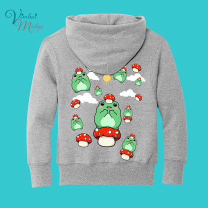 sleepy Frog  Youth Sweater Hoodie  : Perfect Birthday Gift & Fall Winter Essential  .  Trendy, Unisex Style for Your Best Friend's Wardrobe
