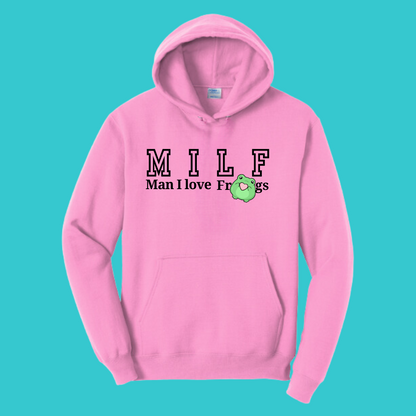 Man I love Frogs Unisex Kawaii Sweater Hoodie  : Perfect Mother's Day Gift & Fall Winter Essential  .  Trendy, Unisex Style for Your Best Friend's Wardrobe
