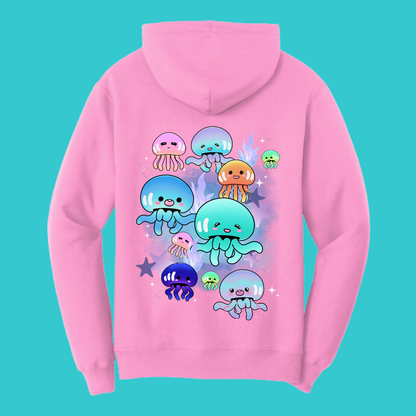 Jellyfish Sweatshirt Unisex Clothing Kawaii Hoodie :  Best Friend Gift . Fall Winter Essential . Beach, Ocean, coastal . Mothers Day Gift for her