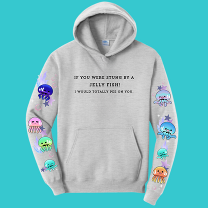 Jellyfish Sweatshirt Unisex Clothing Kawaii Hoodie :  Best Friend Gift . Fall Winter Essential . Beach, Ocean, coastal . Mothers Day Gift for her