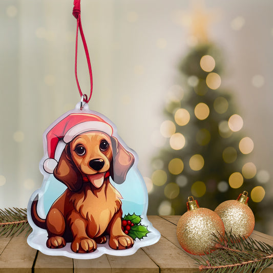 Acrylic Pet ornament, Christmas Ornament, Pet Memorial Ornament,Christmas Photo Ornament, Pet Portrait