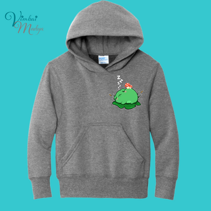 sleepy Frog  Youth Sweater Hoodie  : Perfect Birthday Gift & Fall Winter Essential  .  Trendy, Unisex Style for Your Best Friend's Wardrobe