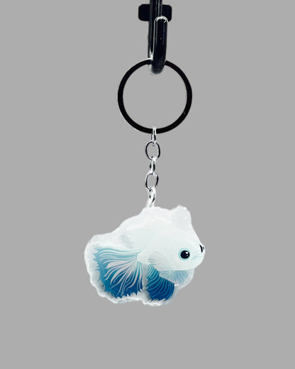 Beta Fish Acrylic sealife keychain