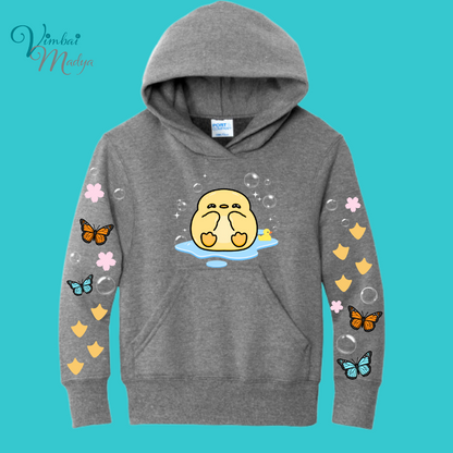 Youth Yellow Duck Sweatshirt Unisex Clothing Kawaii Hoodie : Ocean, fish, beach  and Best Friend Gift . Fall Winter Essential . Gift for her