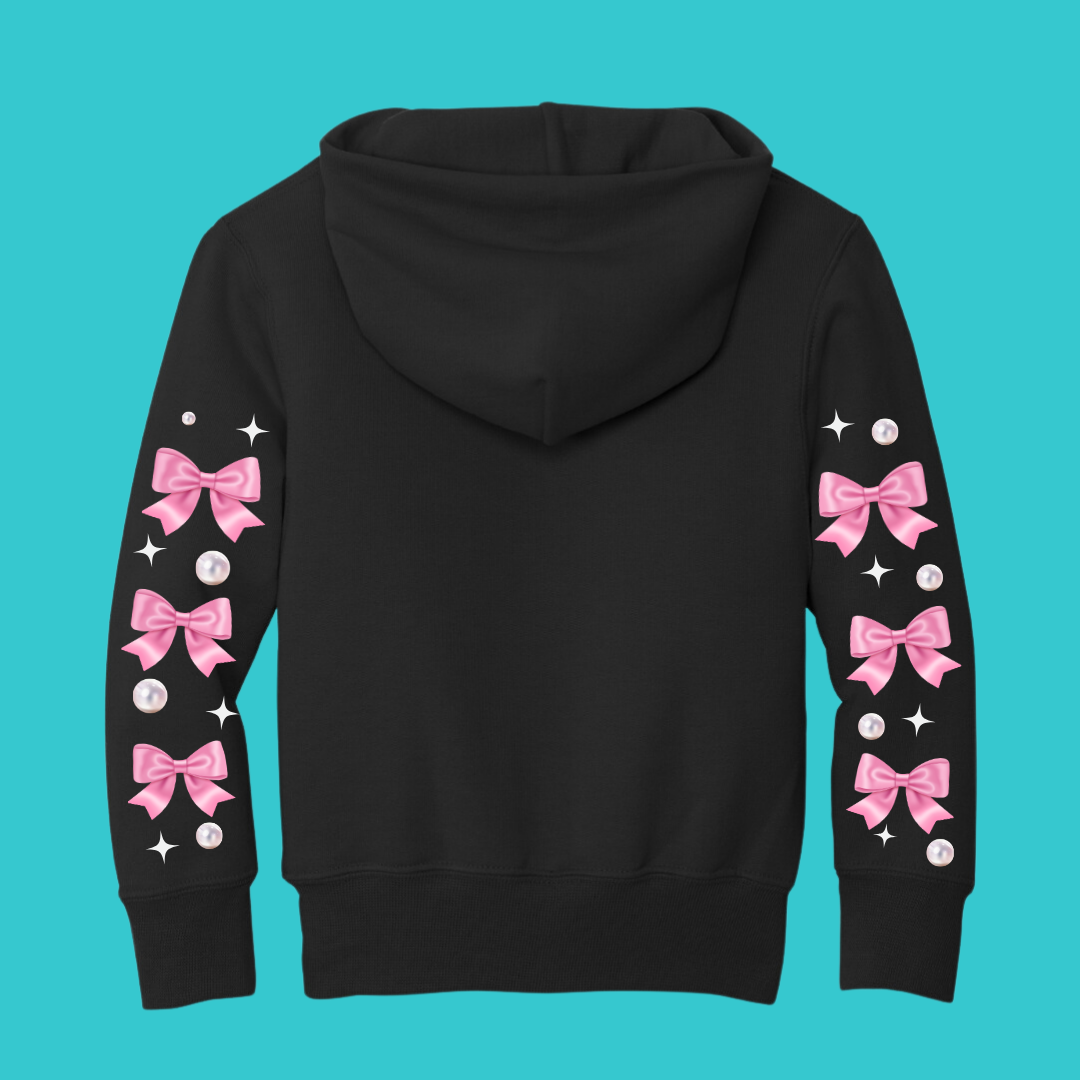 Youth Frog Sweatshirt Unisex Clothing Kawaii Hoodie : Frog and Toad and Bow Best Friend Gift . Fall Winter Essential. Mothers Day Gift for her