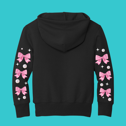 Youth Frog Sweatshirt Unisex Clothing Kawaii Hoodie : Frog and Toad and Bow Best Friend Gift . Fall Winter Essential. Mothers Day Gift for her