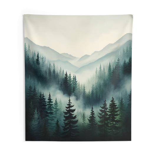 Mountain Art Tapestry Contemporary Home Decor . Galaxy Wall Hanging Art for Baby Nursery, Dorm room, Coastal Home . Housewarming Gift