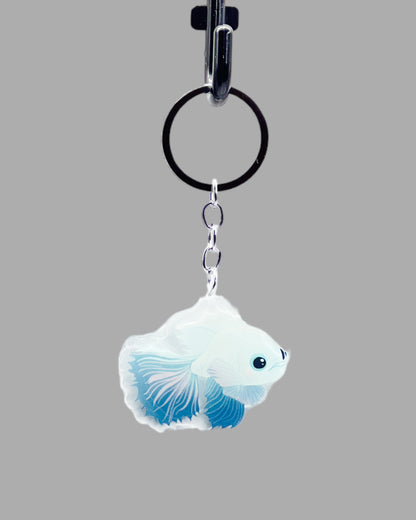 Beta Fish Acrylic sealife keychain