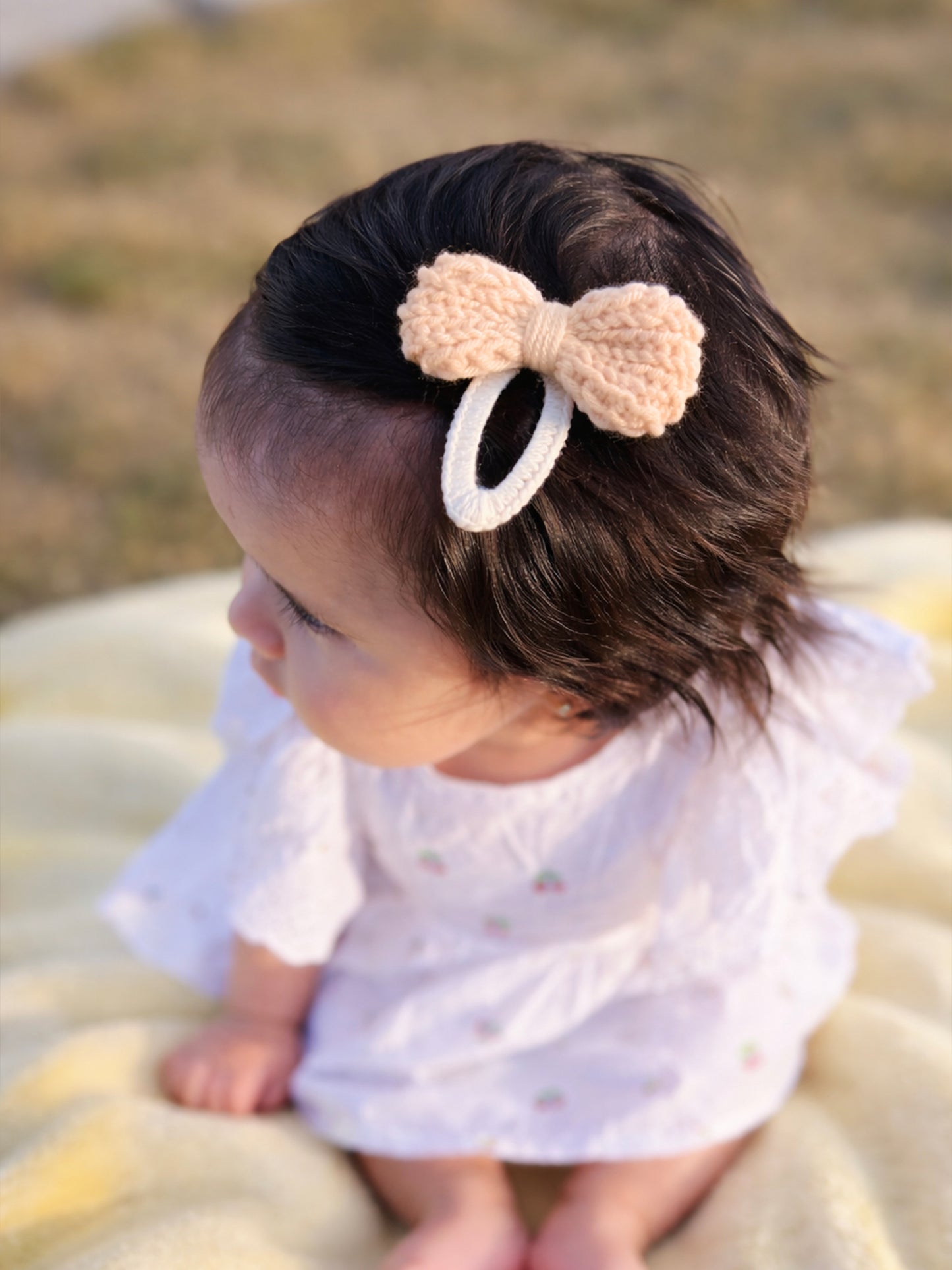 Crochet Trim Snap Hair Clips, Hair barrettes for kids