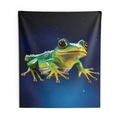 Frog Tapestry for Contemporary Home Decor . Inspirational Wall Hanging Art for Baby Nursery, Dorm room, Coastal Home . Housewarming Gift
