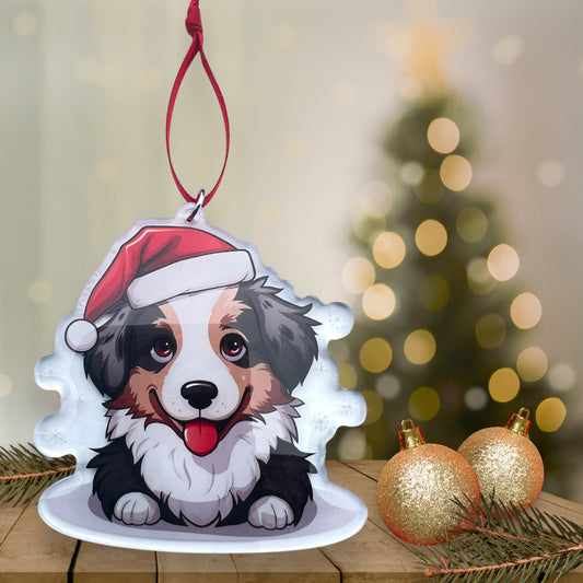 Acrylic Pet ornament, Christmas Ornament, Pet Memorial Ornament,Christmas Photo Ornament, Pet Portrait