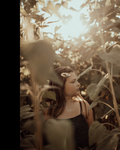 Crochet Trim Snap Hair Clips, Hair barrettes for kids