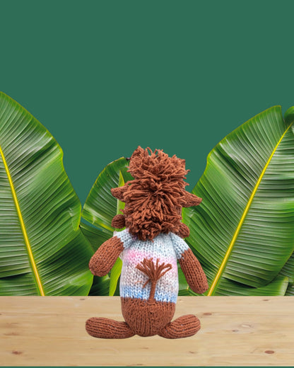 Warthog handmade crochet knit stuffed Doll, Montessori Play, Nursery Decor, Baby Shower Gifts . Granddaughter, niece, nephew & grandson