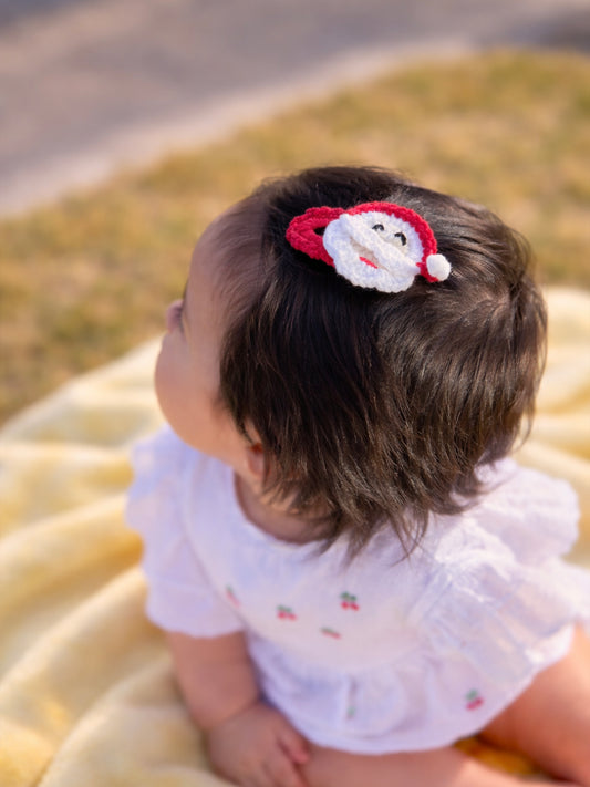 Crochet Trim Snap Hair Clips, Hair barrettes for kids