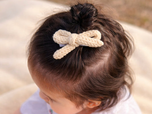 Crochet Trim Snap Hair Clips, Hair barrettes for kids