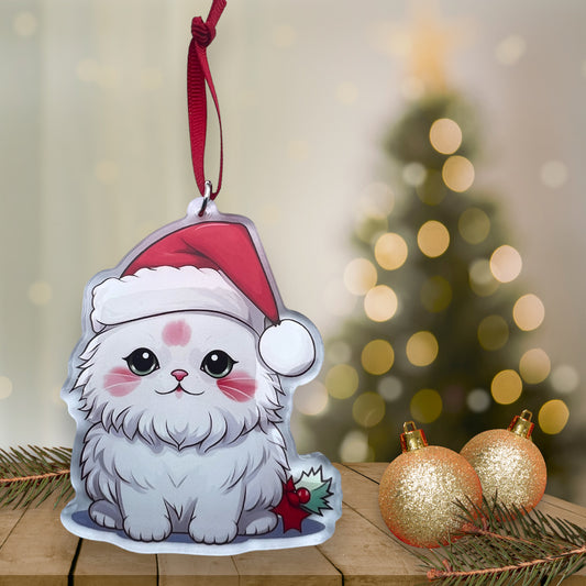 Acrylic Pet ornament, Christmas Ornament, Pet Memorial Ornament,Christmas Photo Ornament, Pet Portrait