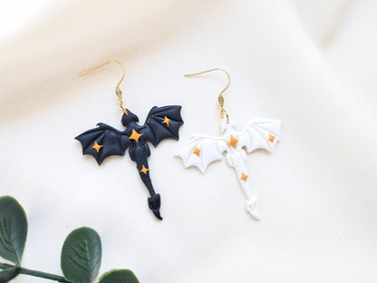 Dragonfly polymer clay earrings cute minimalist nature girls earrings, birthday gift for best friend, Christmas gift or stocking stuffer for her