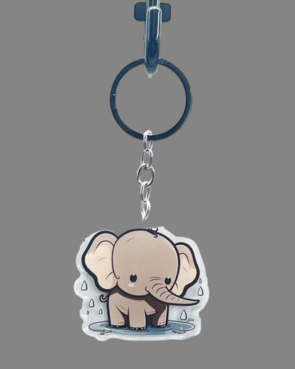 Elephant Acrylic Keychains
