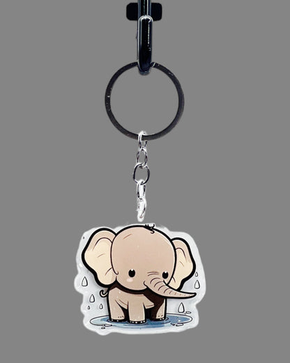 Elephant Acrylic Keychains